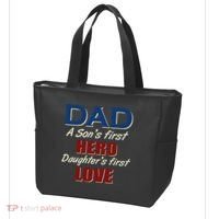 Dad A Son First Hero Daughters First Love Tote Bag thumb 3