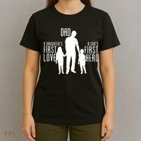 Dad A Son's First Hero Daughters First Love T-Shirt thumb 4