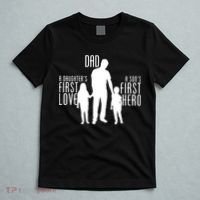 Dad A Son's First Hero Daughters First Love T-Shirt thumb 5