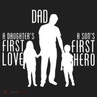 Dad A Son's First Hero Daughters First Love Tumbler thumb 3