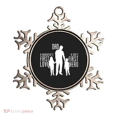 Dad A Son's First Hero Daughters First Love Ornament