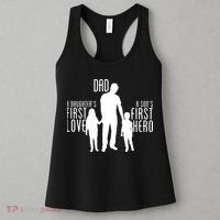 Dad A Son's First Hero Daughters First Love Women's Tank Top thumb 3