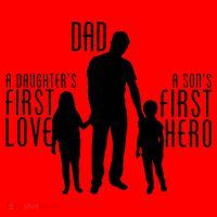 Dad A Son's First Hero Daughters First Love Santa Hat thumb 1