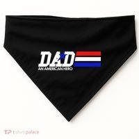 Dad An American Hero USA-Made Doggie Bandana thumb 0