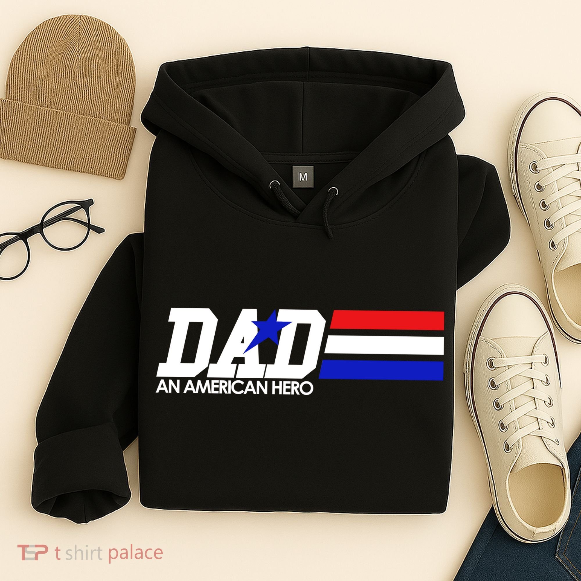 Dad An American Hero Hoodie