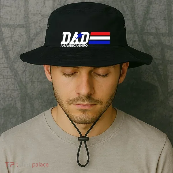 Dad An American Hero Bucket Hat
