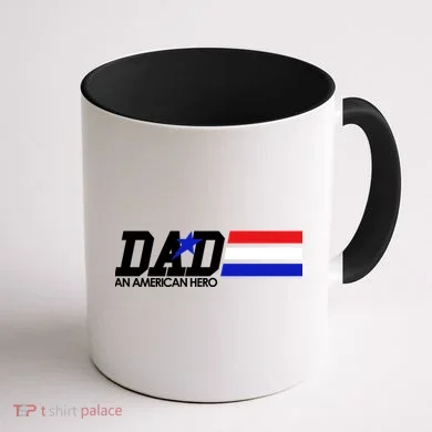 Dad An American Hero Coffee Mug back