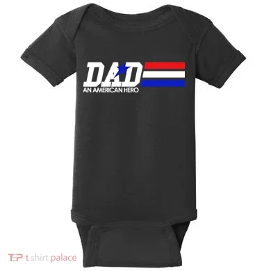 Dad An American Hero Baby Bodysuit