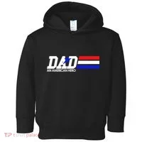 Dad An American Hero Toddler Hoodie thumb 0