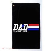 Dad An American Hero Golf Towel thumb 0