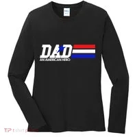 Dad An American Hero Women's Long Sleeve Shirt thumb 0