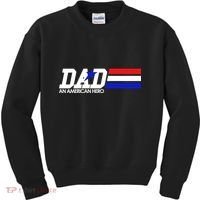 Dad An American Hero Kids Sweatshirt thumb 0