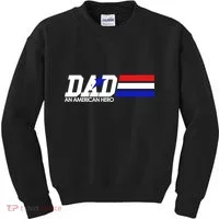 Dad An American Hero Kids Sweatshirt thumb 0