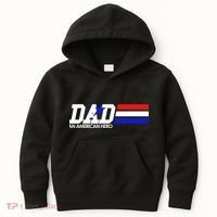 Dad An American Hero Kids Hoodie thumb 0