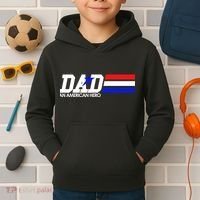 Dad An American Hero Kids Hoodie thumb 2