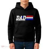 Dad An American Hero Kids Hoodie thumb 4
