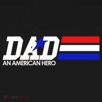 Dad An American Hero Kids Long Sleeve Shirt thumb 2