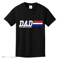 Dad An American Hero Kids T-Shirt thumb 0