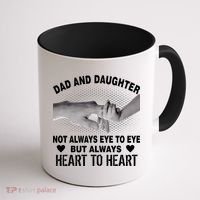 Dad And Daughter Always Heart To Heart Coffee Mug thumb 1