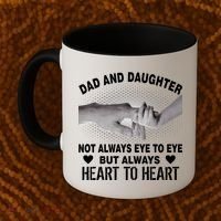 Dad And Daughter Always Heart To Heart Coffee Mug thumb 2