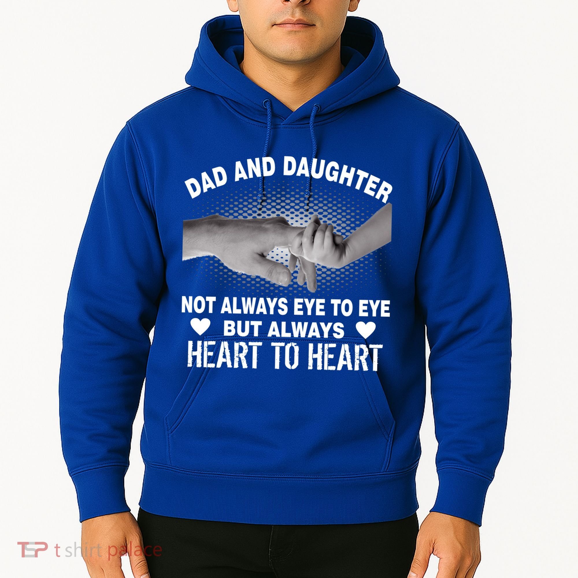 Dad And Daughter Always Heart To Heart Hoodie