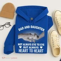 Dad And Daughter Always Heart To Heart Hoodie thumb 4