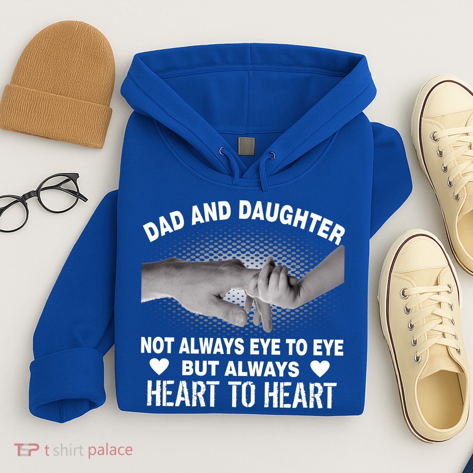 Dad And Daughter Always Heart To Heart Hoodie