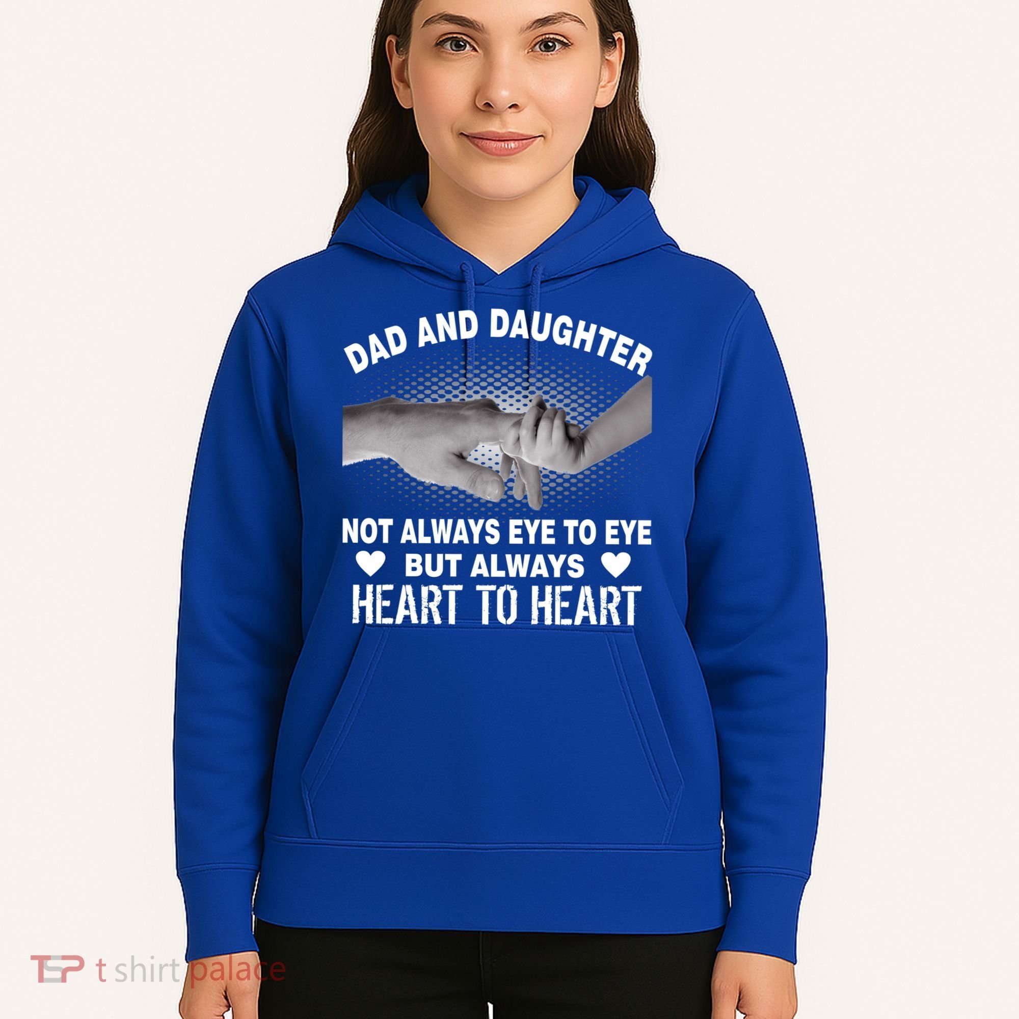Dad And Daughter Always Heart To Heart Hoodie
