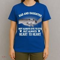 Dad And Daughter Always Heart To Heart T-Shirt thumb 4