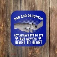 Dad And Daughter Always Heart To Heart Coaster thumb 0