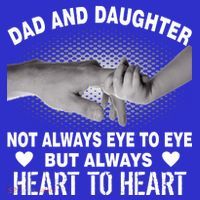 Dad And Daughter Always Heart To Heart Mousepad thumb 1