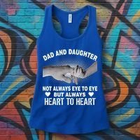 Dad And Daughter Always Heart To Heart Women's Tank Top thumb 3