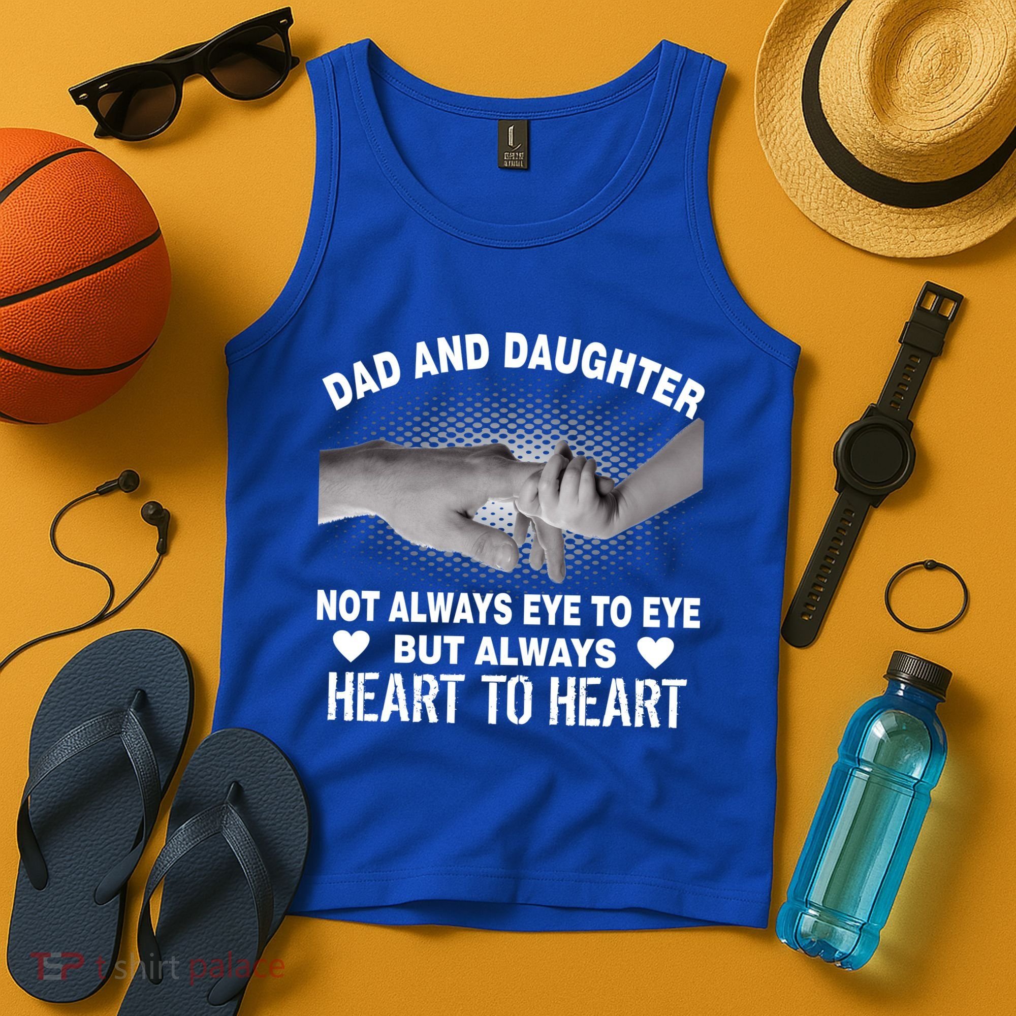 Dad And Daughter Always Heart To Heart Tank Top