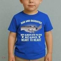 Dad And Daughter Always Heart To Heart Toddler T-Shirt thumb 2