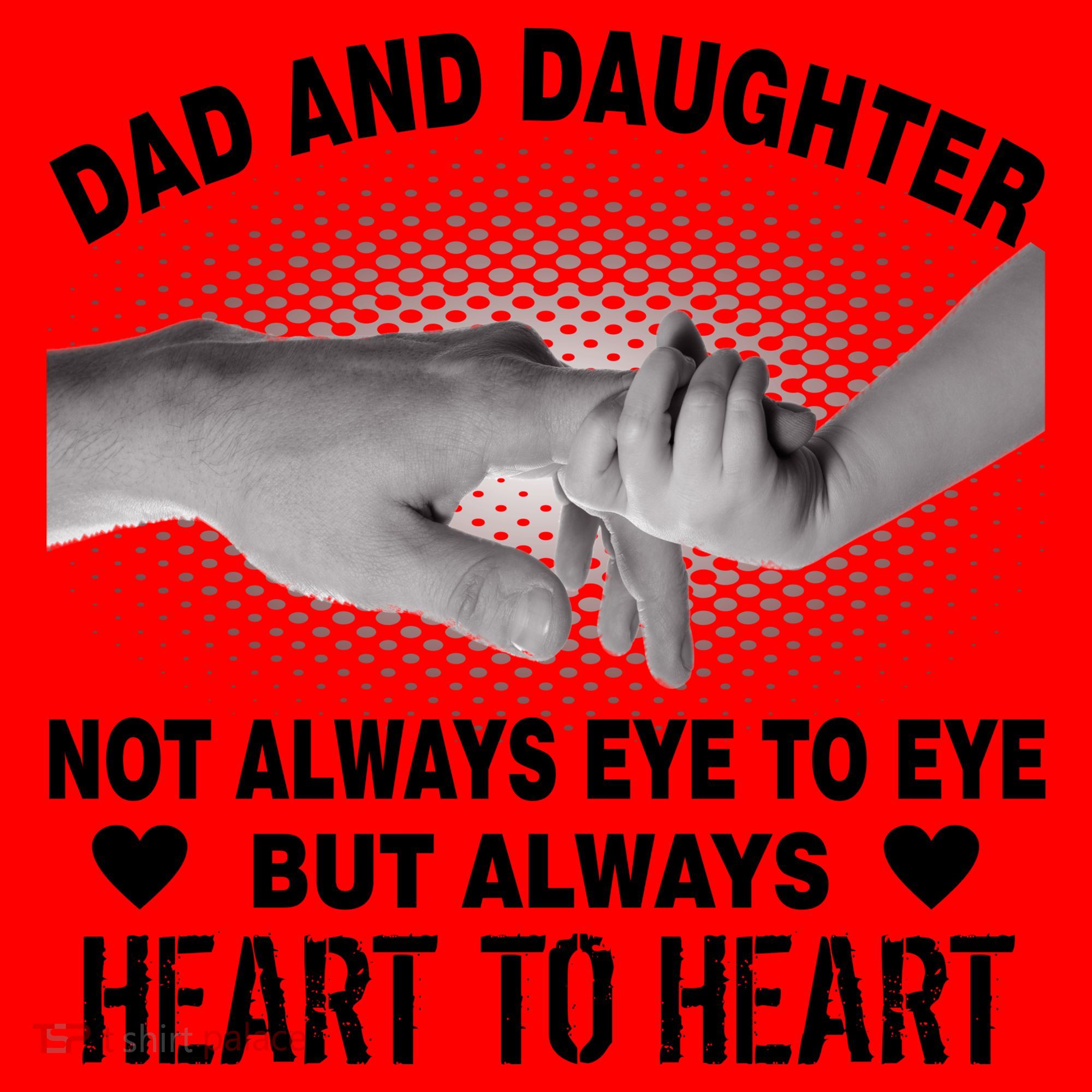 Dad And Daughter Always Heart To Heart Santa Hat