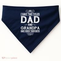 Dad And Grandpa Rock The Both USA-Made Doggie Bandana thumb 0
