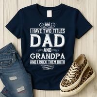 Dad And Grandpa Rock The Both Women's T-Shirt thumb 3