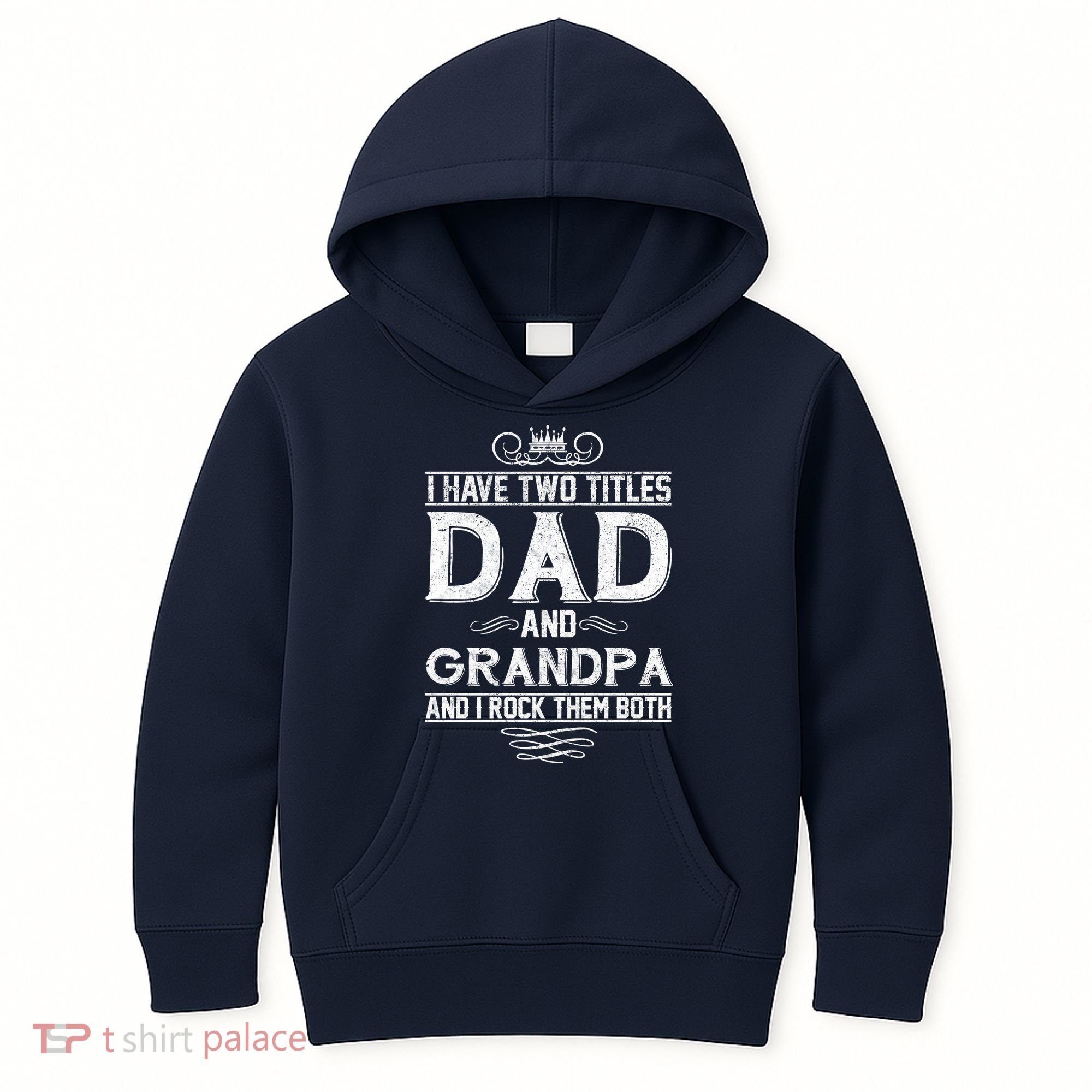 Dad And Grandpa Rock The Both Kids Hoodie