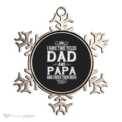 Dad And Papa Rock The Both Ornament