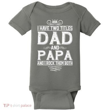 Dad And Papa Rock The Both Baby Bodysuit