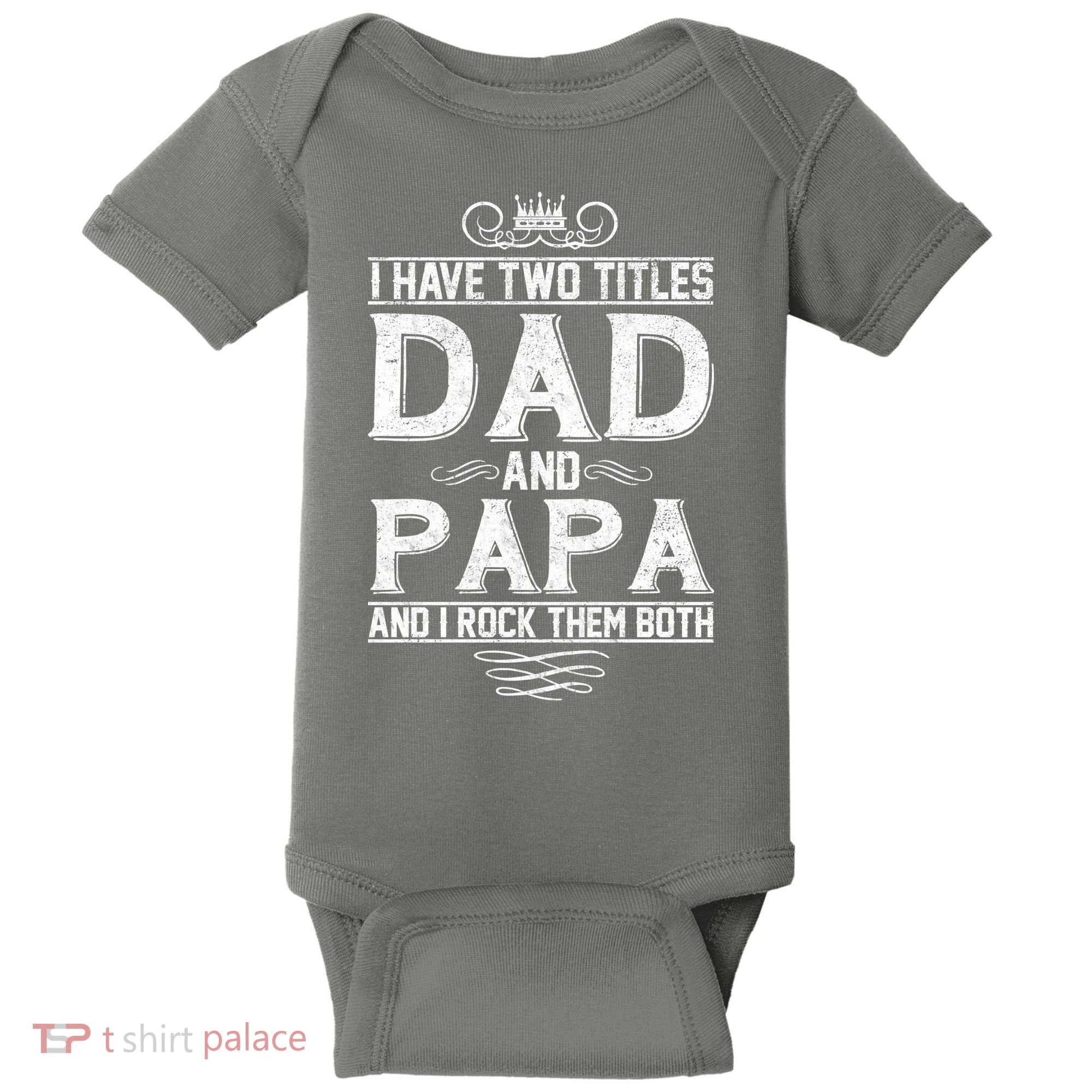 Dad And Papa Rock The Both Baby Bodysuit