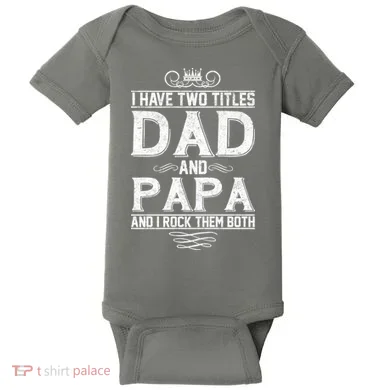 Dad And Papa Rock The Both Baby Bodysuit
