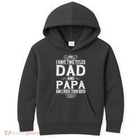 Dad And Papa Rock The Both Kids Hoodie thumb 0