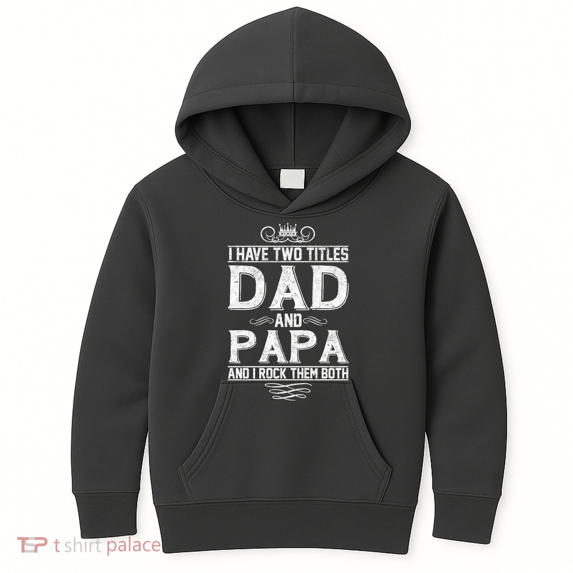 Dad And Papa Rock The Both Kids Hoodie
