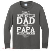 Dad And Papa Rock The Both Kids Long Sleeve Shirt thumb 0
