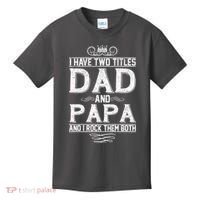 Dad And Papa Rock The Both Kids T-Shirt thumb 0