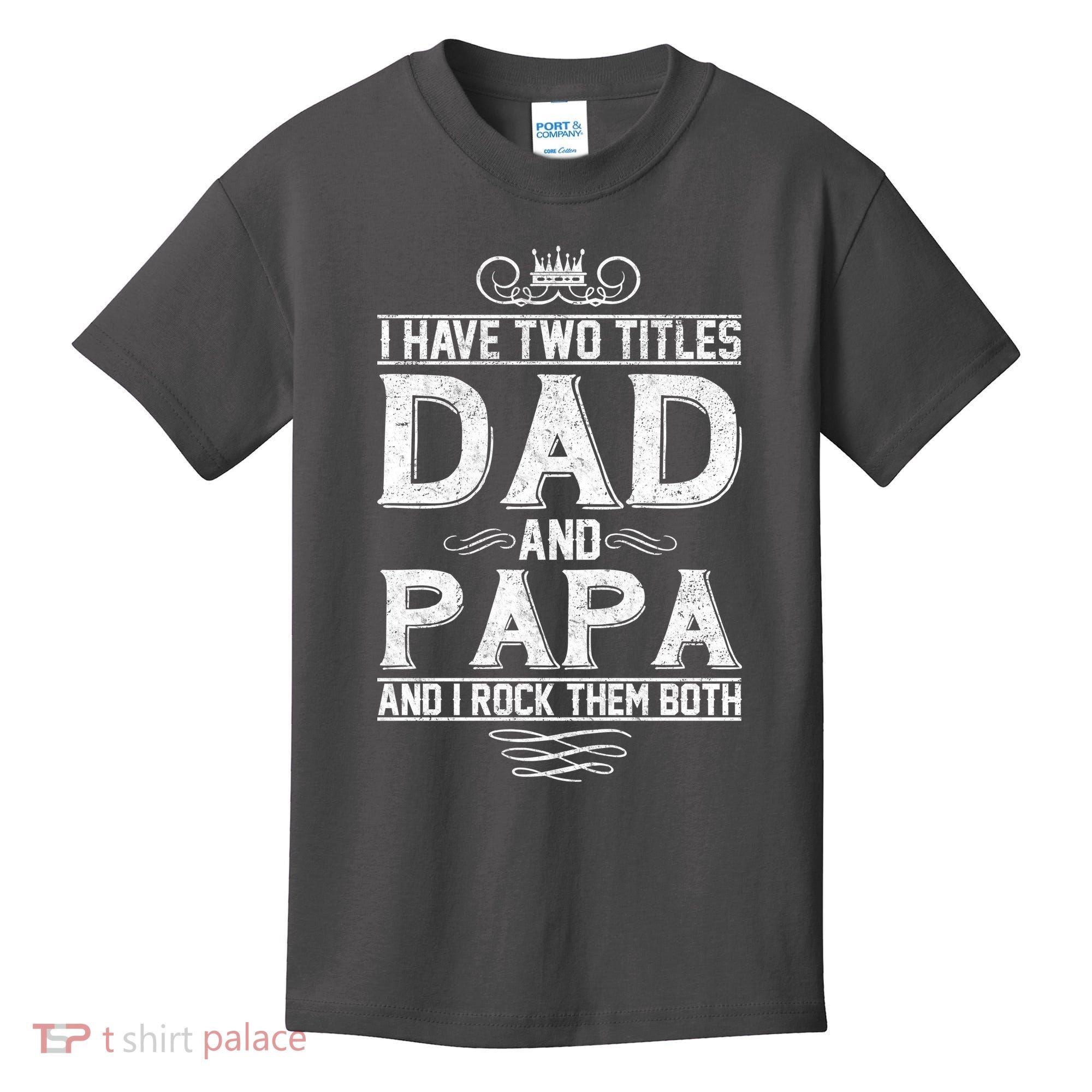 Dad And Papa Rock The Both Kids T-Shirt
