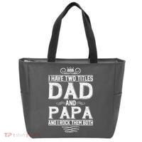 Dad And Papa Rock The Both Tote Bag thumb 0
