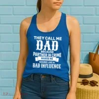 Dad Bad Influence Women's Tank Top thumb 2