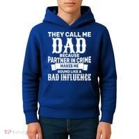Dad Bad Influence Kids Hoodie thumb 4